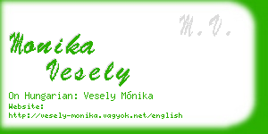 monika vesely business card